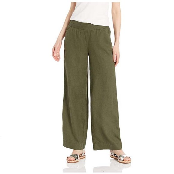 Daily Ritual Pants - NWT Daily Ritual Sz 10 Linen Wide-Leg Pants